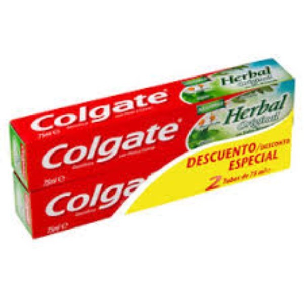 Colgate dentífrico  Herbal Original duplo 2 x 75 ml